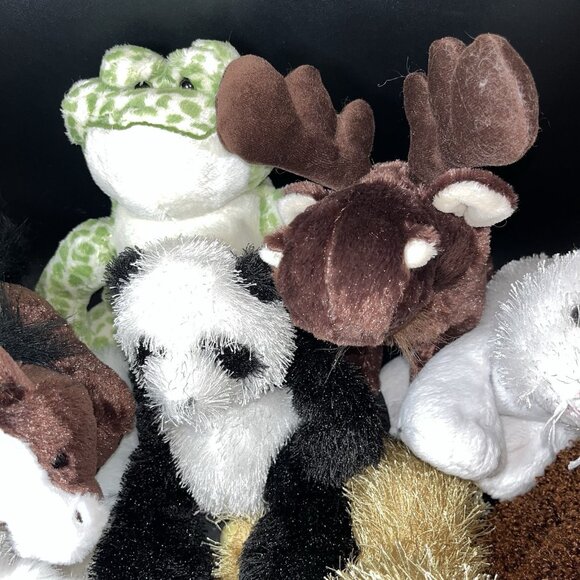 Ganz Plush Webkinz LilKinz Lot of 12 No Codes Snake Poodle Cat Frog Panda Moose - Picture 6 of 16